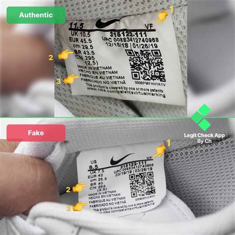 nike silver fake|false nike shoe labels.